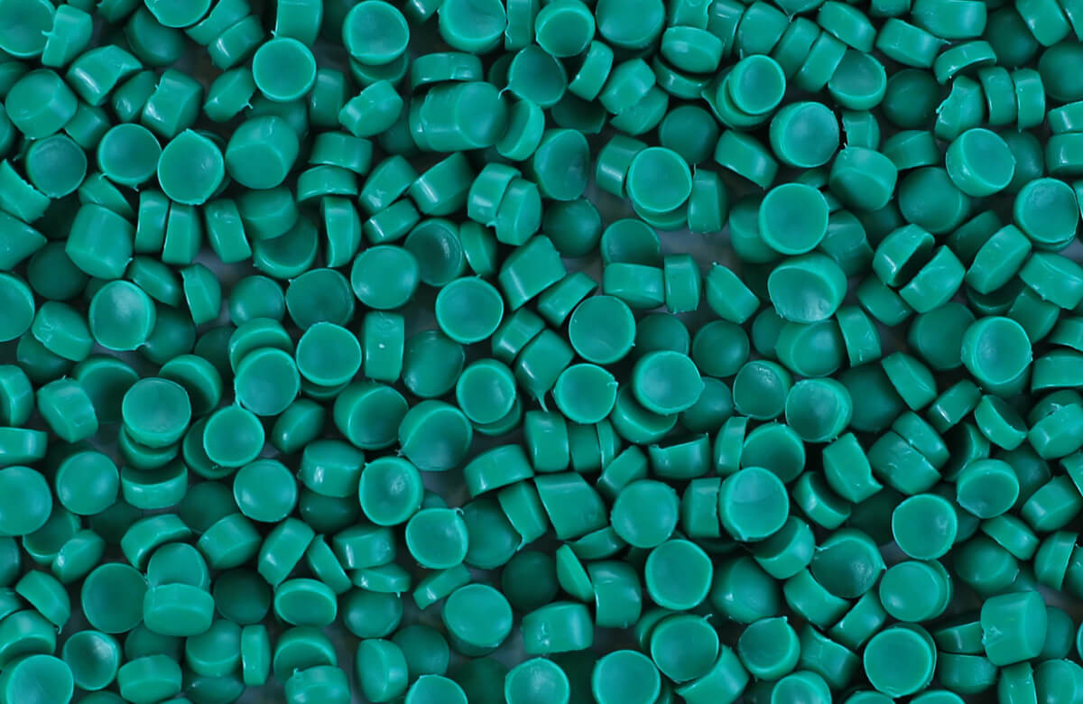 Green granules HD-PE